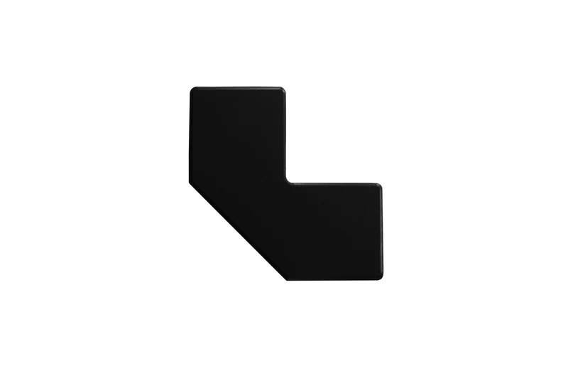 LongLife HD - Bodenmarkierung L-Winkel, selbstklebend 50mm, Schwarz, 20 St. / Pack.