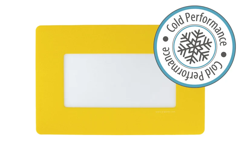 LongLife Klarsicht CP - Bodenmarkierung Bodenfenster, selbstklebend 1/3 DIN A4, Gelb, 10 St. / Pack.