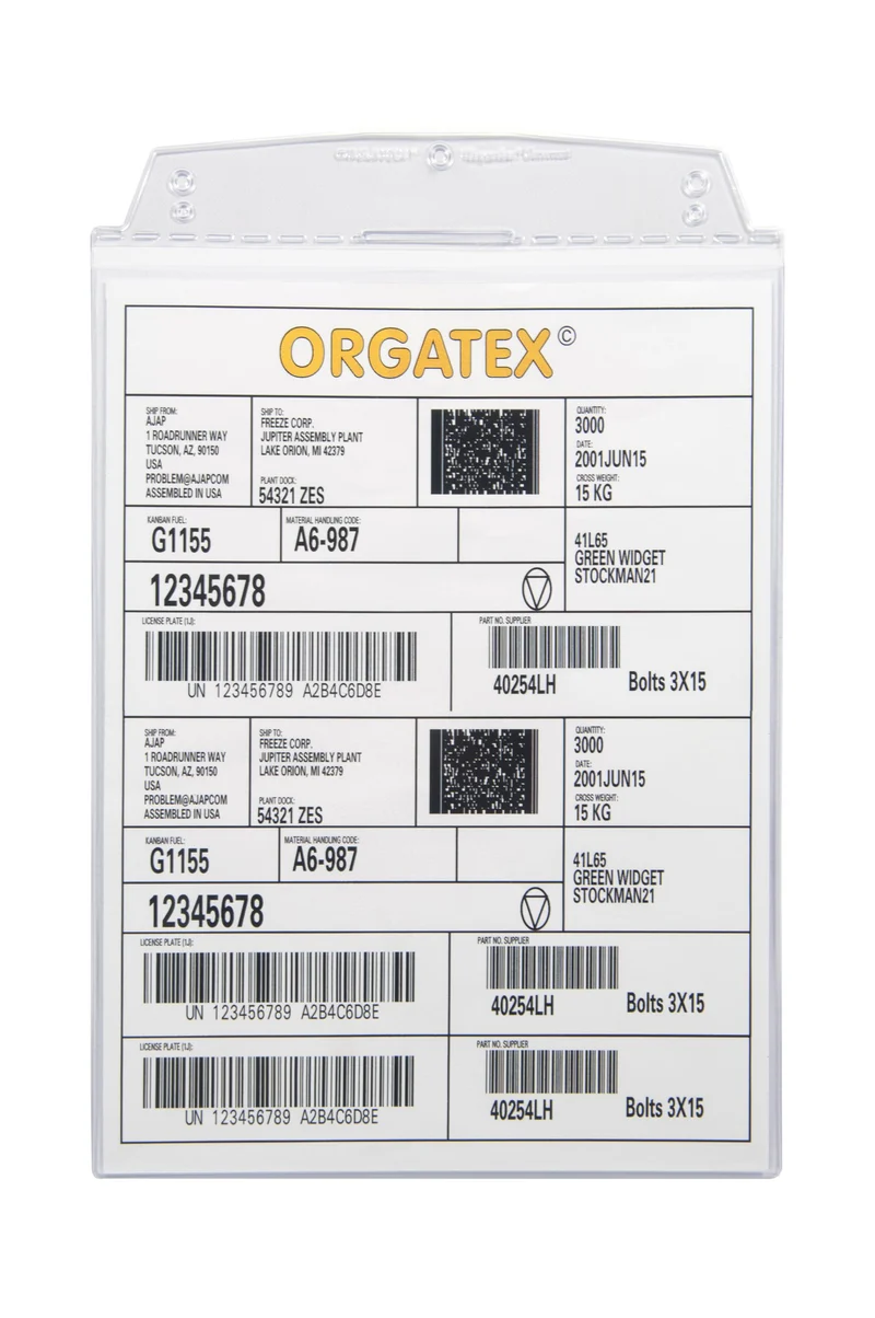 Sichttasche Beleghalter, magnetisch, DIN A5 hoch, Transparent, 2 Magnetstreifen, 10 St. / Pack.