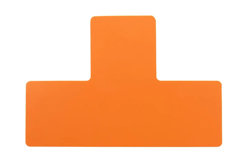LongLife - Bodenmarkierung T-Stück, selbstklebend 75mm, Orange, 50 St. / Pack.