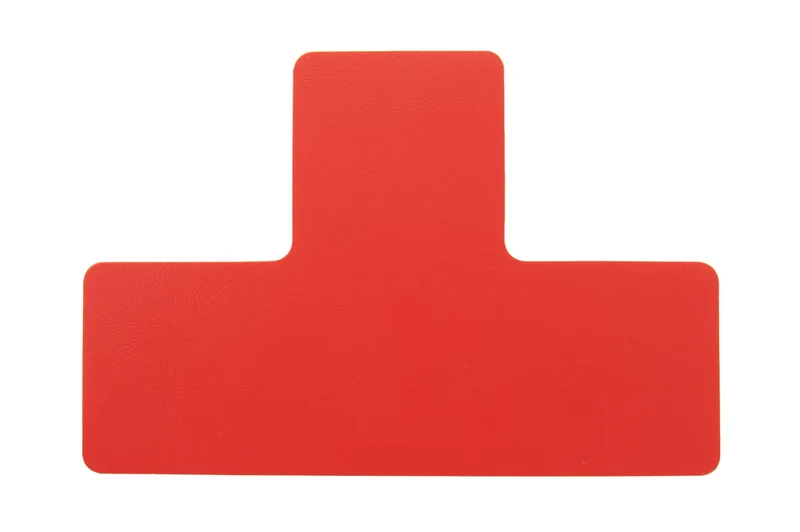 LongLife - Bodenmarkierung T-Stück, selbstklebend 75mm, Rot, 50 St. / Pack.