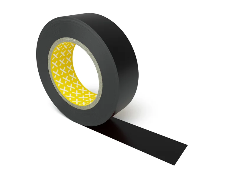 LongLife - Bodenmarkierung Bandware, selbstklebend 75mm, Schwarz