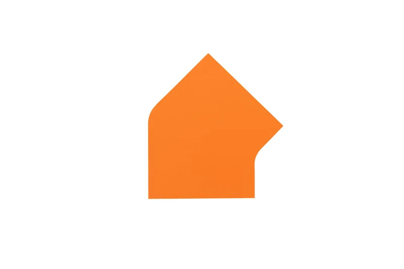 LongLife - Bodenmarkierung 45°-Winkel, selbstklebend 50mm, Orange, 50 St. / Pack.