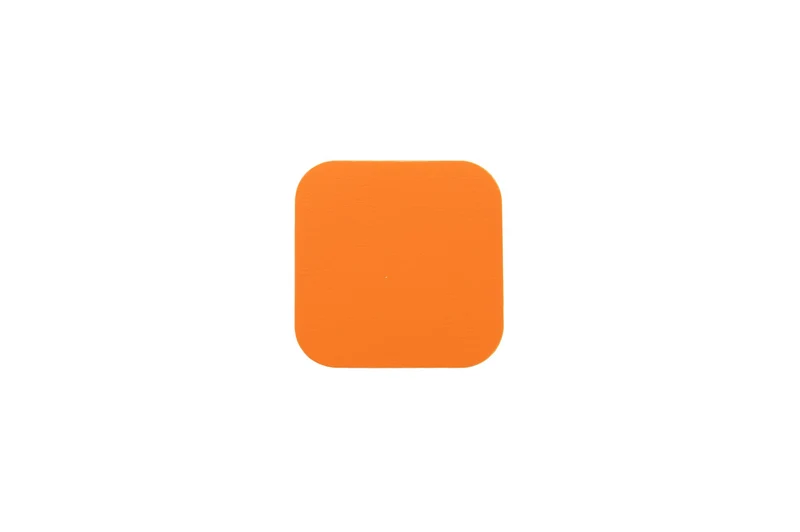 LongLife - Bodenmarkierung Quadrat, selbstklebend 50mm, Orange, 50 St. / Pack.