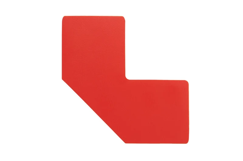 LongLife - Bodenmarkierung L-Winkel, selbstklebend 50mm, Rot, 50 St. / Pack.