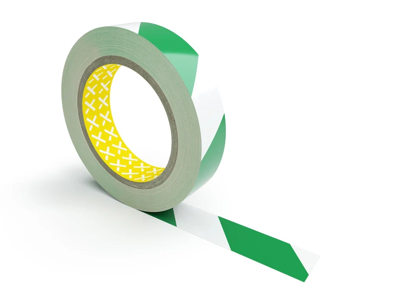 Vector Bodenmarkierung Bandware, selbstklebend, 50mm, Grün-weiß