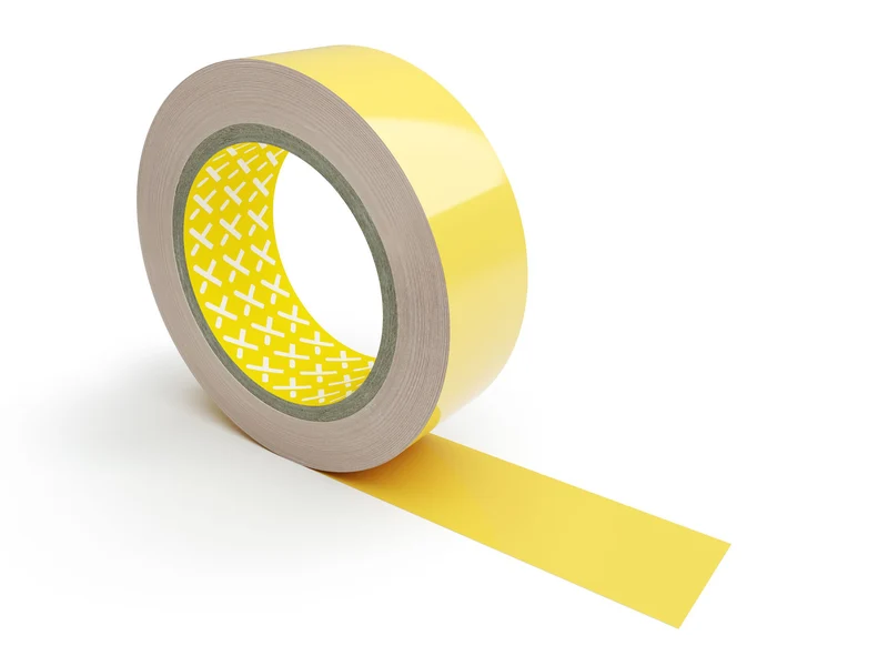 Vector Bodenmarkierung Bandware, selbstklebend, 75mm, Gelb