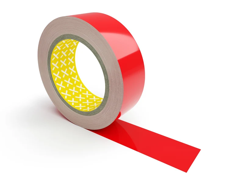 Vector Bodenmarkierung Bandware, selbstklebend, 75mm, Rot