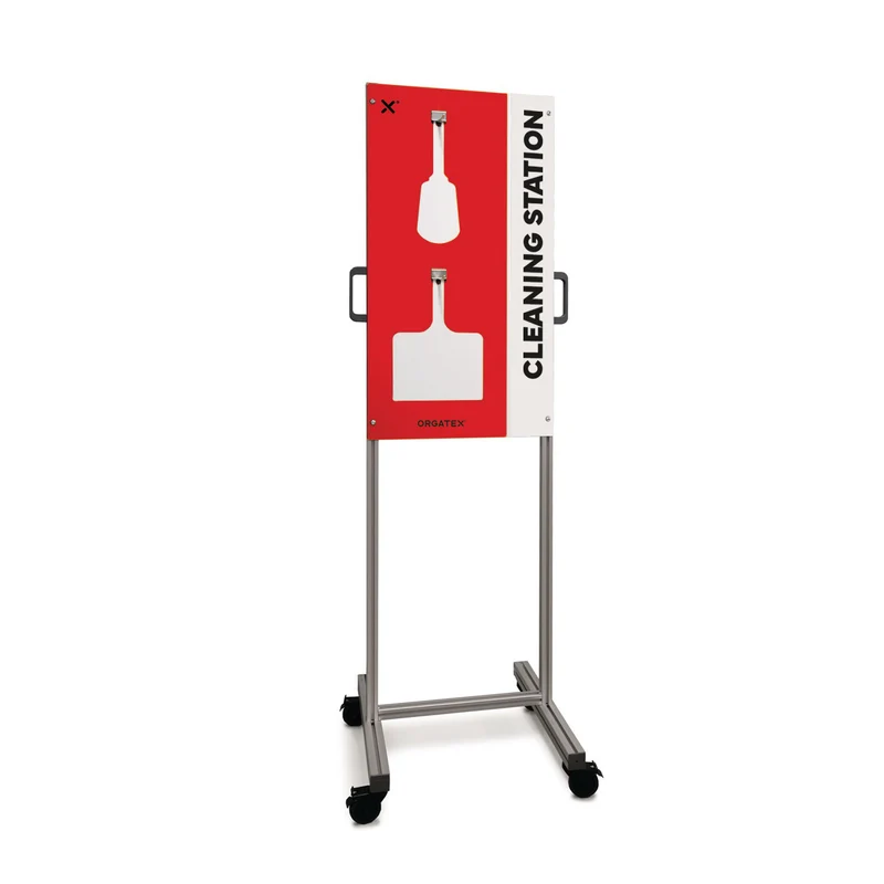 Reinigungsstation Mobil S, Rot, 50cm x 100cm