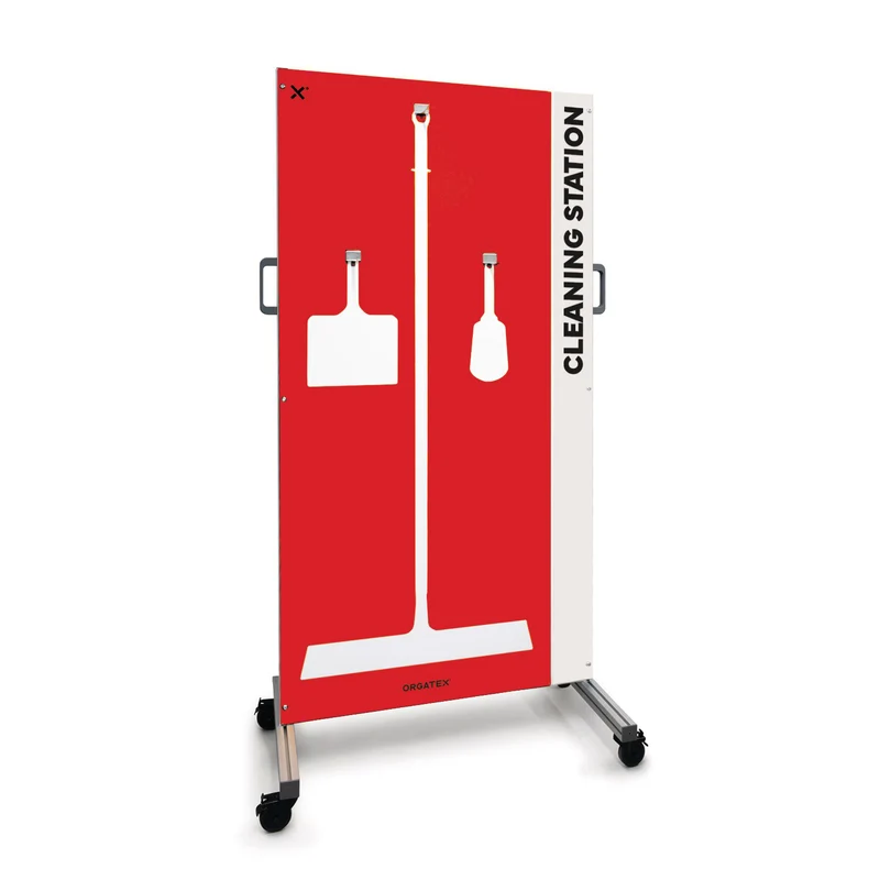 Reinigungsstation Mobil M, Rot, 90cm x 180cm