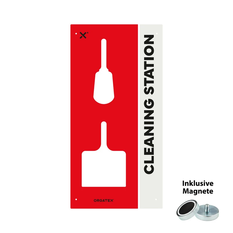 Reinigungsstation Magnetisch S, Rot, 50cm x 100cm