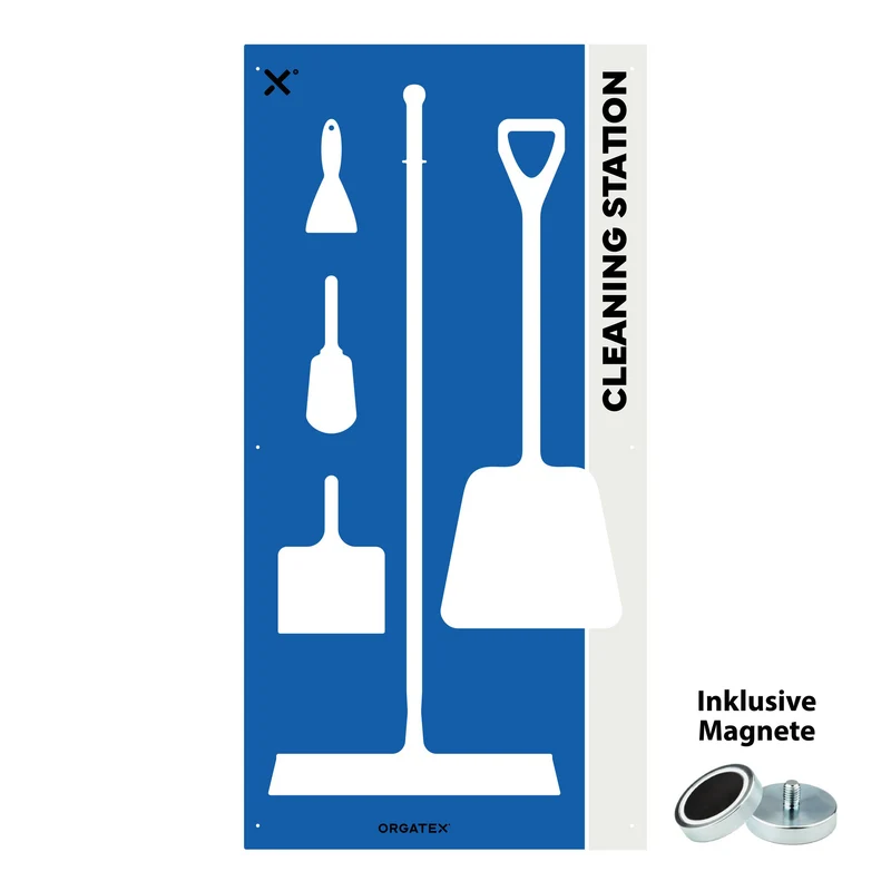 Reinigungsstation Magnetisch L, Blau, 90cm x 180cm