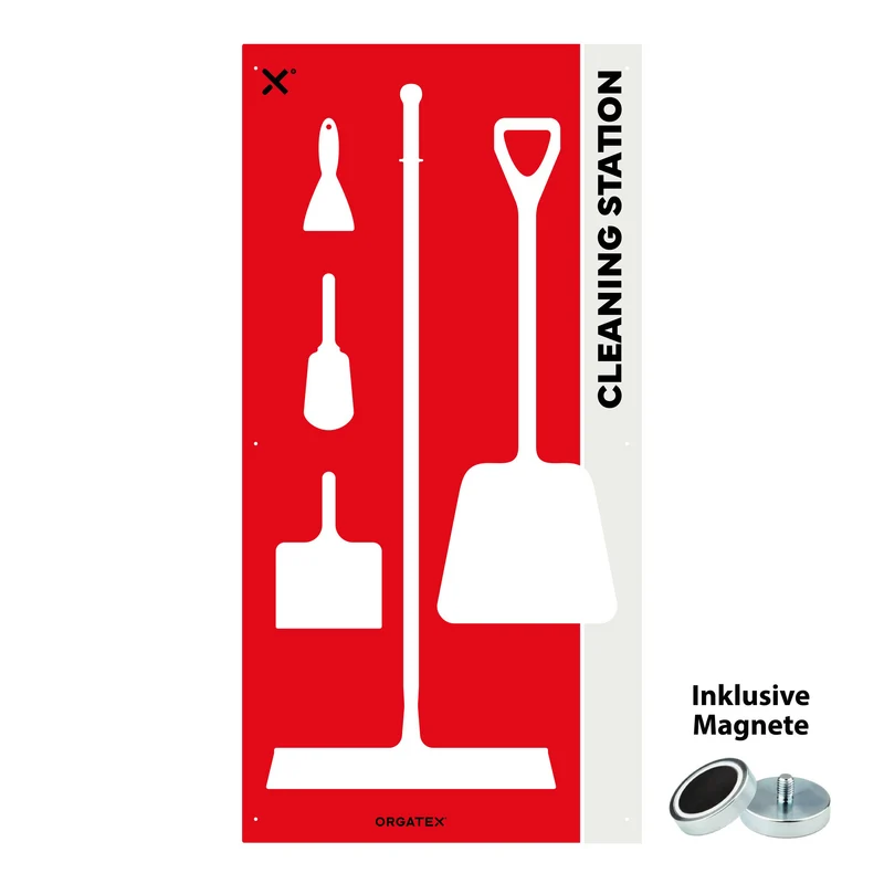 Reinigungsstation Magnetisch L, Rot, 90cm x 180cm