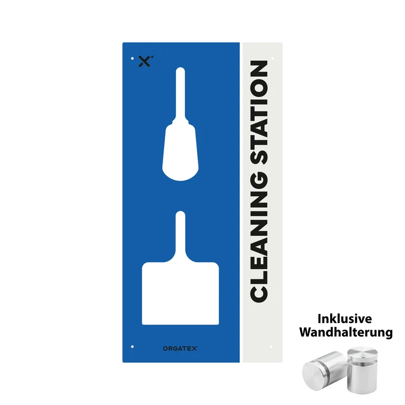 Reinigungsstation Wandmontage S, Blau, 50cm x 100cm