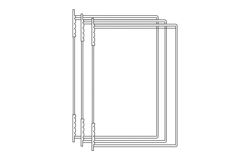 Klarsichttafel - Informationssystem Klarsichthüllen mit Drehzapfen, Schwarz, 10 St. / Pack.