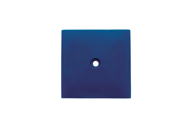 LongLife Modul - Bodenmarkierung Quadrat, selbstklebend, zum Verschrauben 75 x 75mm, Dunkelblau, 50 St. / Pack.