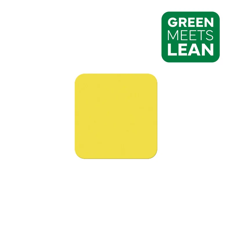 LongLife Eco - Bodenmarkierung Quadrat, selbstklebend, 50 St. / Pack., 100 x 100mm (B x L), Gelb