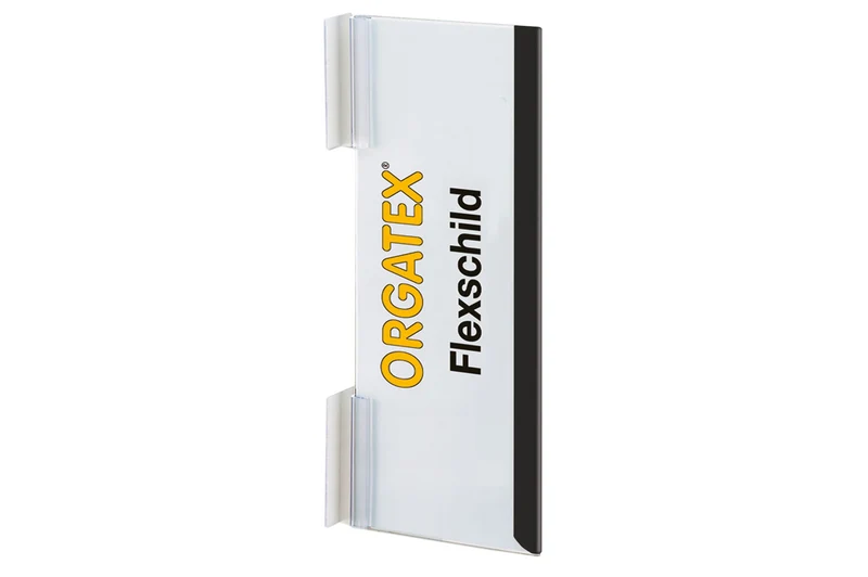 FlexLabel, Transparent/Schwarz, 10 St. / Pack.