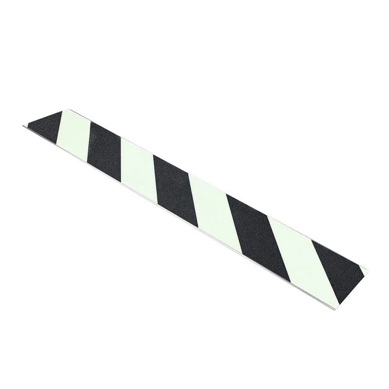 Treppenkantenprofil Slim Plate Nachleuchtend, Schraffiert/Nachleuchtend, 600 x 100mm (L x B)