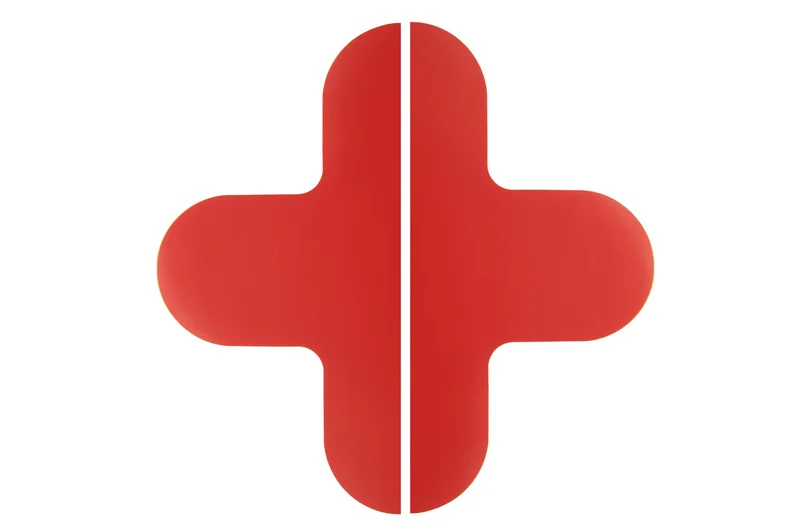 LongLife Rounded - Bodenmarkierung 90mm, Rot, 50 St. / Pack.