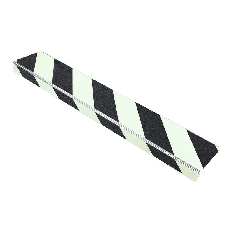 Treppenkantenprofil Slim Nachleuchtend, Schraffiert/Nachleuchtend, 1000 x 100 x 31mm (L x B x T)