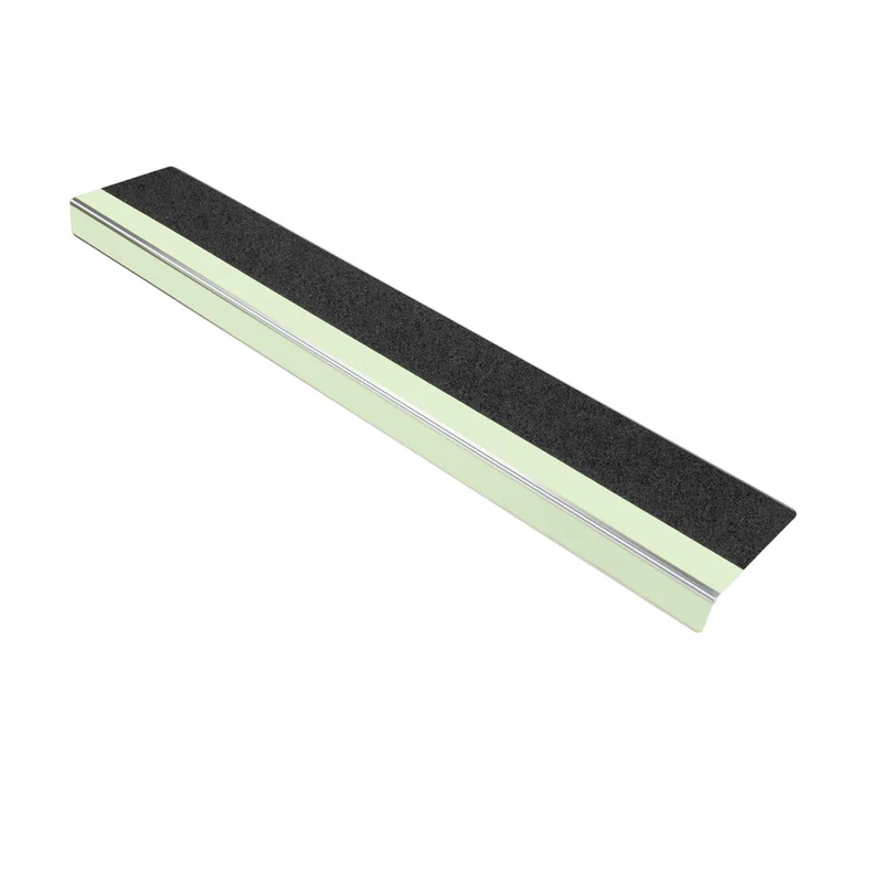 Treppenkantenprofil Slim Nachleuchtend, Schwarz/Nachleuchtend, 600 x 100 x 31mm (L x B x T)