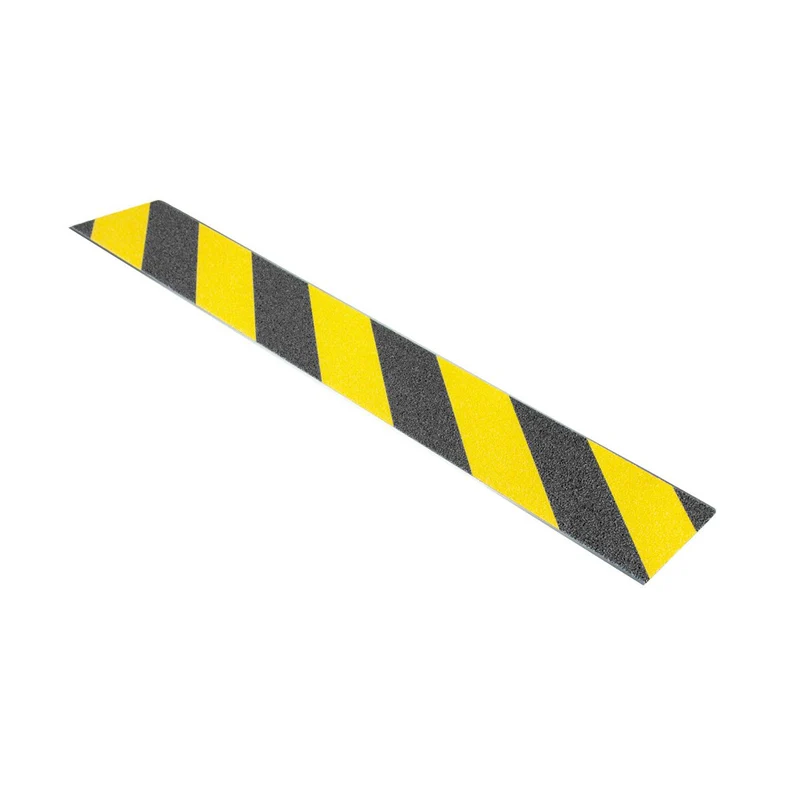 Treppenkantenprofil Slim Plate, Gelb/Schwarz, 1000 x 100mm (L x B)