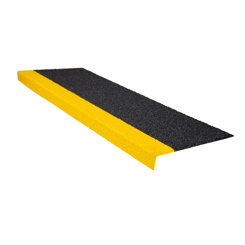 Treppenkantenprofil Heavy Duty, Schwarz/Gelb, 800 x 230 x 30mm (L x B x T)