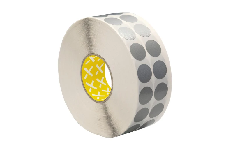 LongLife Gewebeklebeband Punkte, selbstklebend, Grau