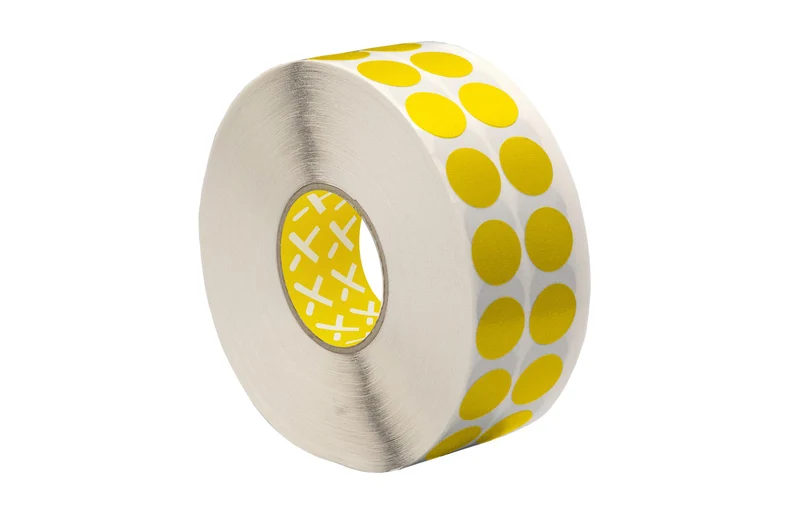 LongLife Gewebeklebeband Punkte, selbstklebend, Gelb
