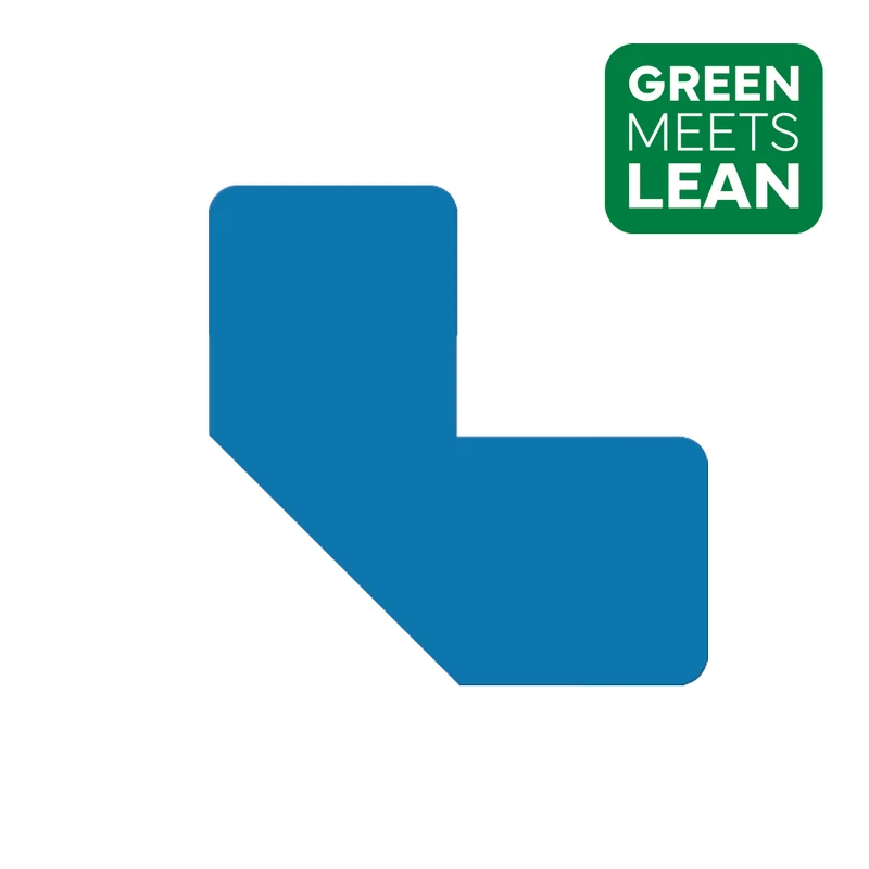 LongLife Eco - Bodenmarkierung L-Winkel, selbstklebend, 50 St. / Pack., Dunkelblau, 50mm 100 x 100mm (B x L)