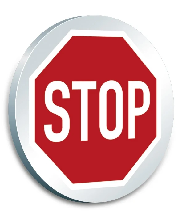 Projektor Motive, Zubehör für Projektor, 40er Spot: "STOP"