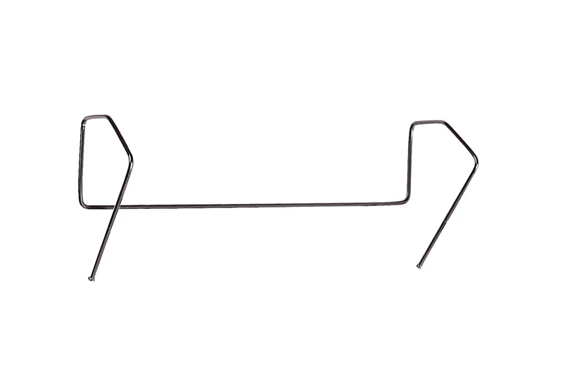 Behälterbügel Anhängebügel für Sichttaschen, Schwarz, 65 x 170 x 45mm (H x B x T), bis 50mm Wandstärke, 10 St. / Pack.