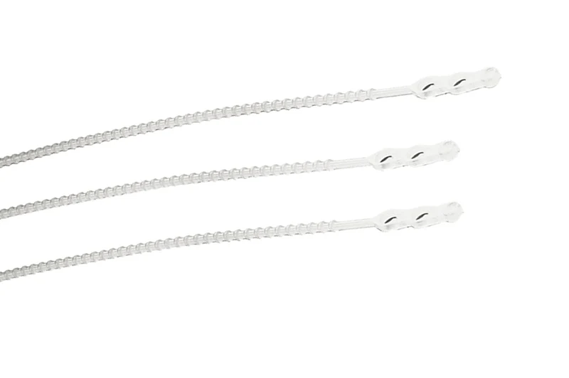 Kunststoffbinder - lang Anhängebinder für Sichttaschen, 50 St. / Pack.