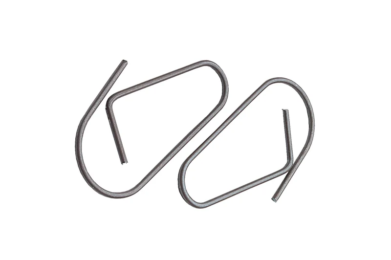 Bügelklemme - groß Anhängeklammer für Sichttaschen, 55,5 x 27mm (H x B), 50 St. / Pack.