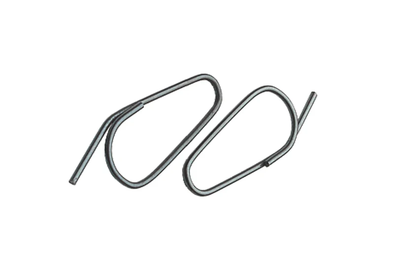 Bügelklemme - klein Anhängeklammer für Sichttaschen, 36,5 x 15mm (H x B), 50 St. / Pack.