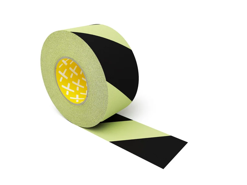 Antirutschband UniversalGrip, Nachleuchtend schraffiert, 75mm(B)