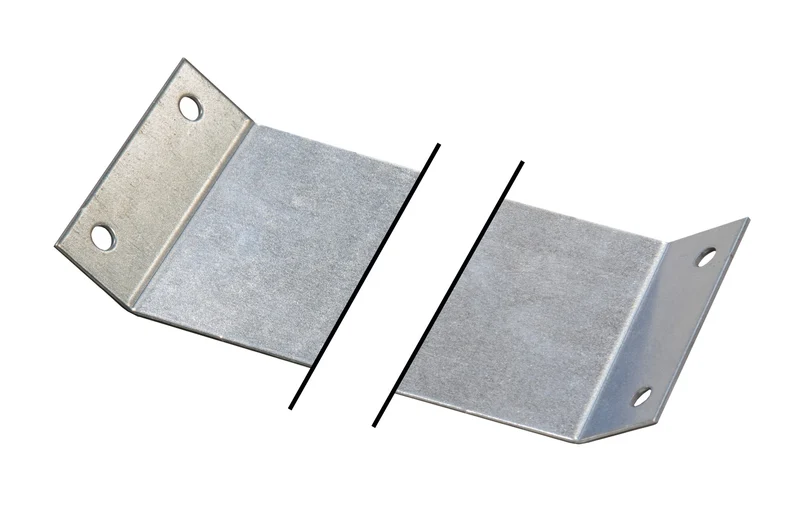 Monorail - Bahnhofsystem Verbindungsblech, beidseitig abgewinkelt, 400mm Spurbreite, 2 St. / Pack.
