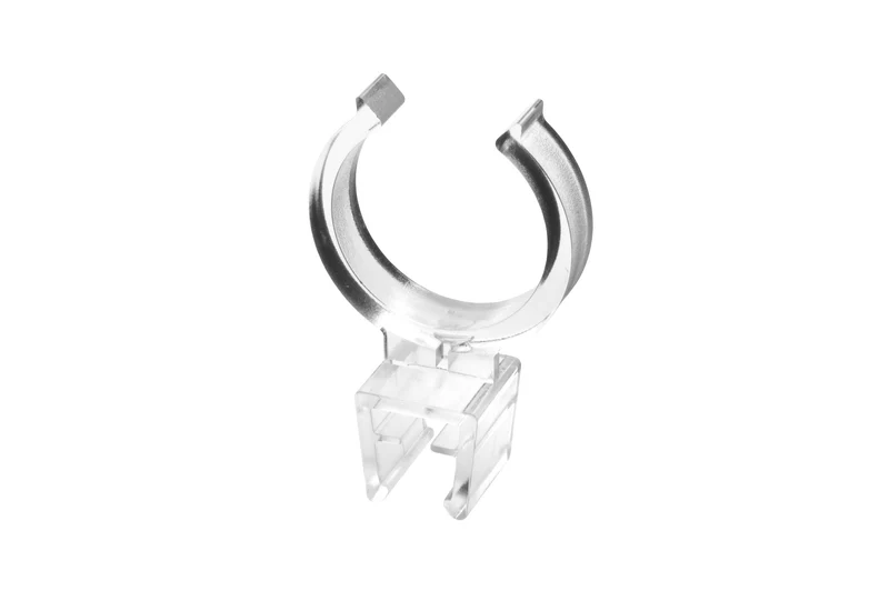 Plakatrahmensystem - 100er Serie Rohrklammer mit Rahmenclip, Transparent, 10 St. / Pack.