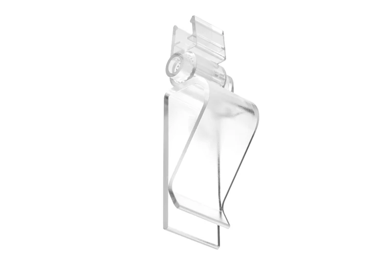 Plakatrahmensystem - 100er Serie Kistenklemme - 2-teilig, zum Anklemmen, Transparent, 10 St. / Pack.