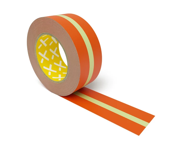 Nachleuchtendes Band, Orange, 50mm(B)