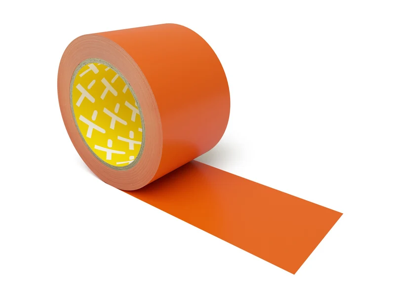 Longlife Low Duty - Bodenmarkierung Bandware, selbstklebend 75mm, Orange, 2 Ro. / Pack.