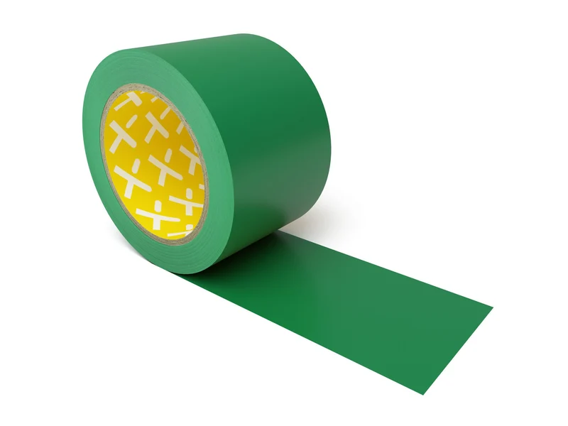 Longlife Low Duty - Bodenmarkierung Bandware, selbstklebend 75mm, Grün, 2 Ro. / Pack.
