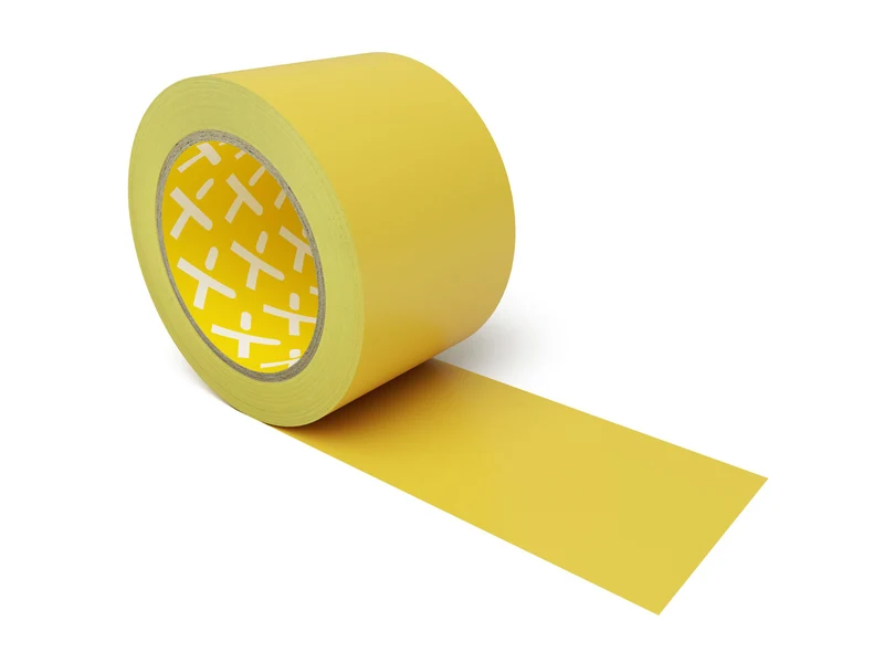 Longlife Low Duty - Bodenmarkierung Bandware, selbstklebend 75mm, Gelb, 2 Ro. / Pack.