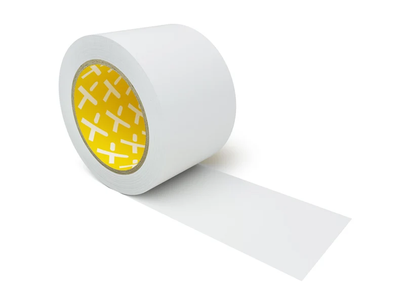 Longlife Low Duty - Bodenmarkierung Bandware, selbstklebend 75mm, Weiß, 2 Ro. / Pack.