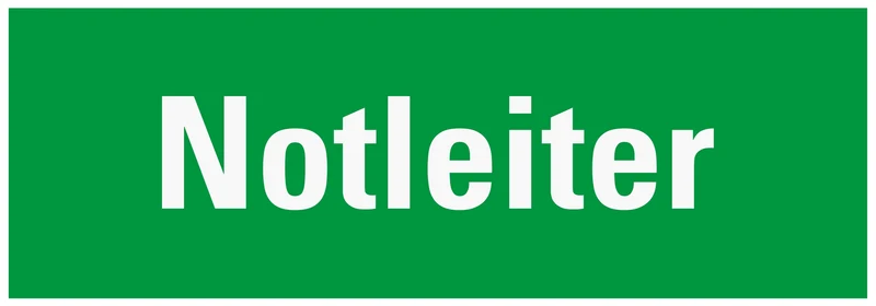 Nachleuchtendes Rettungszeichen, Notleiter, 400 x 140mm (H x B)