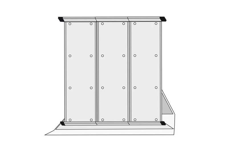 Klarsichttafel - Informationssystem Tischpult (leer), für 30 Klarsichttafeln