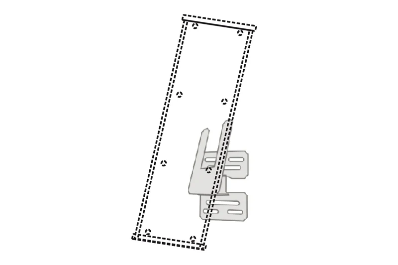 Klarsichttafel - Informationssystem Regalhalter mit Drehträger
