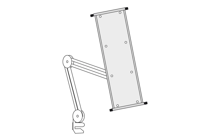 Klarsichttafel - Informationssystem Schwenkarm
