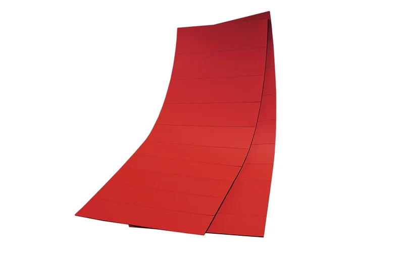 Lager-Schild Etikett, magnetisch, Rot, 60 x 60mm (H x B), 100 St. / Pack.